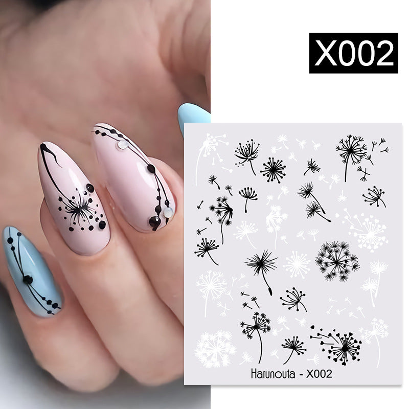 Nail Art Butterfly Sticker Flower Leaf Decal