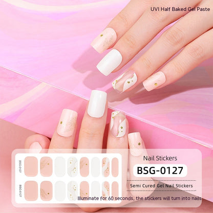 Semi-curing Gel Nail Sticker Gel Beauty