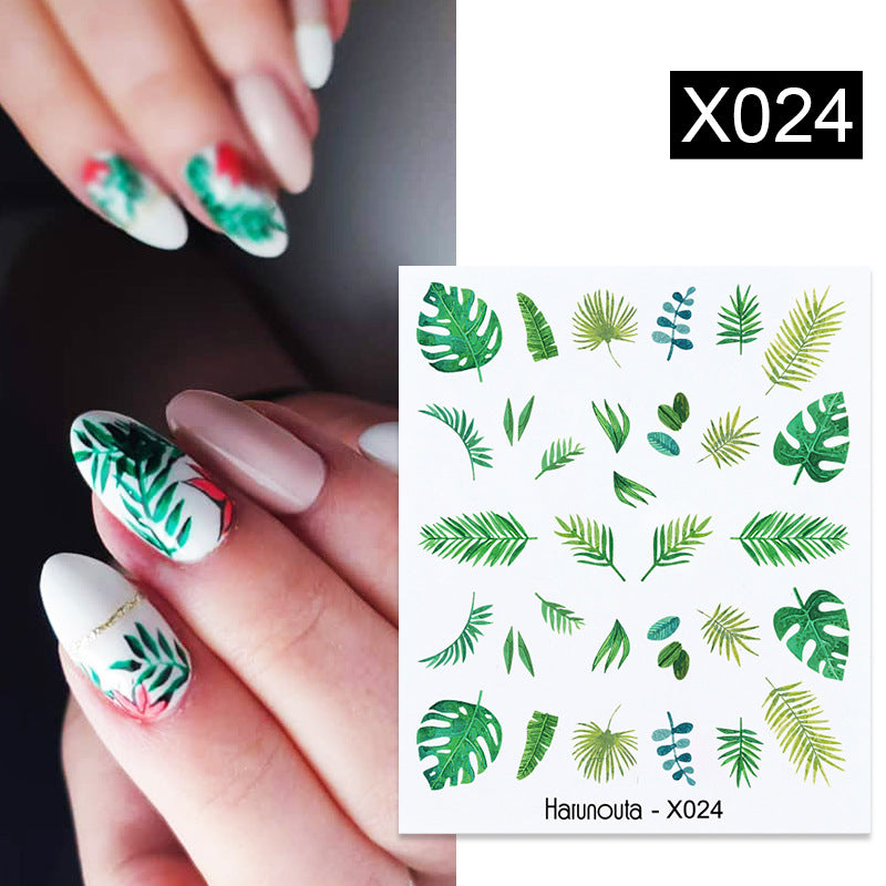 Nail Art Butterfly Sticker Flower Leaf Decal