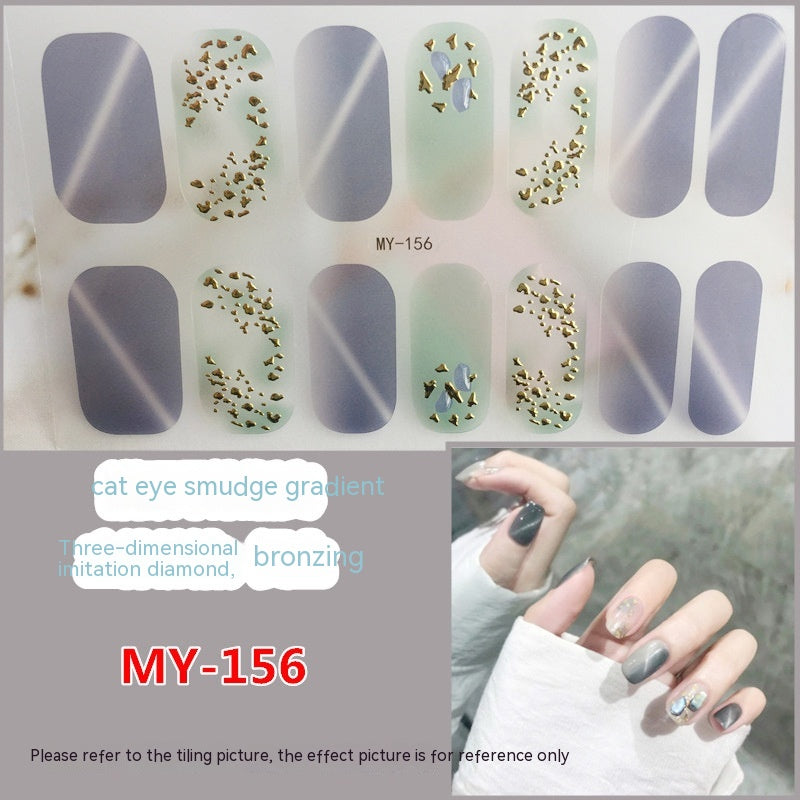 Baking-free Gel Three-dimensional Nail Stickers Full Paste Waterproof And Durable