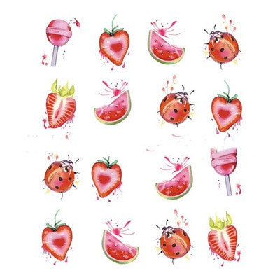 Nail Sticker Watermark Color