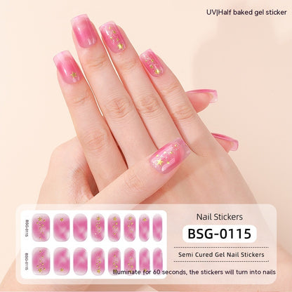 Semi-curing Gel Nail Sticker Gel Beauty