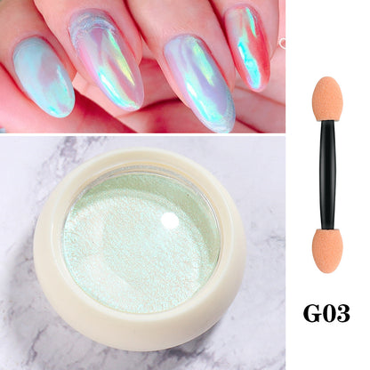 New Nail Beauty Solid State Aurora Powder Suit