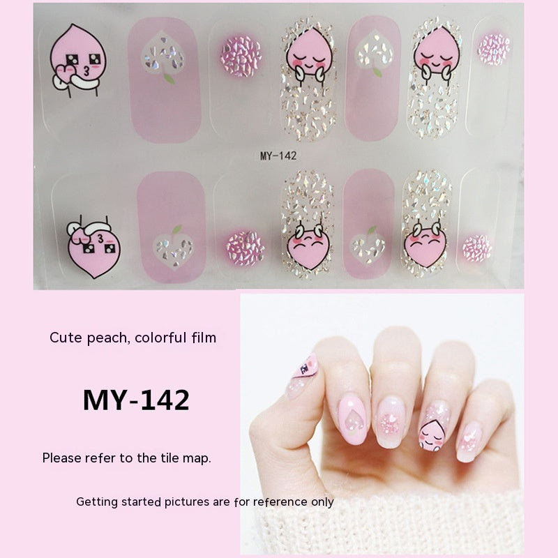 Baking-free Gel Three-dimensional Nail Stickers Full Paste Waterproof And Durable