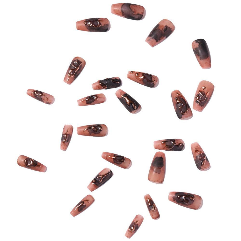 Fake Nail Patches Hand Wearing Art