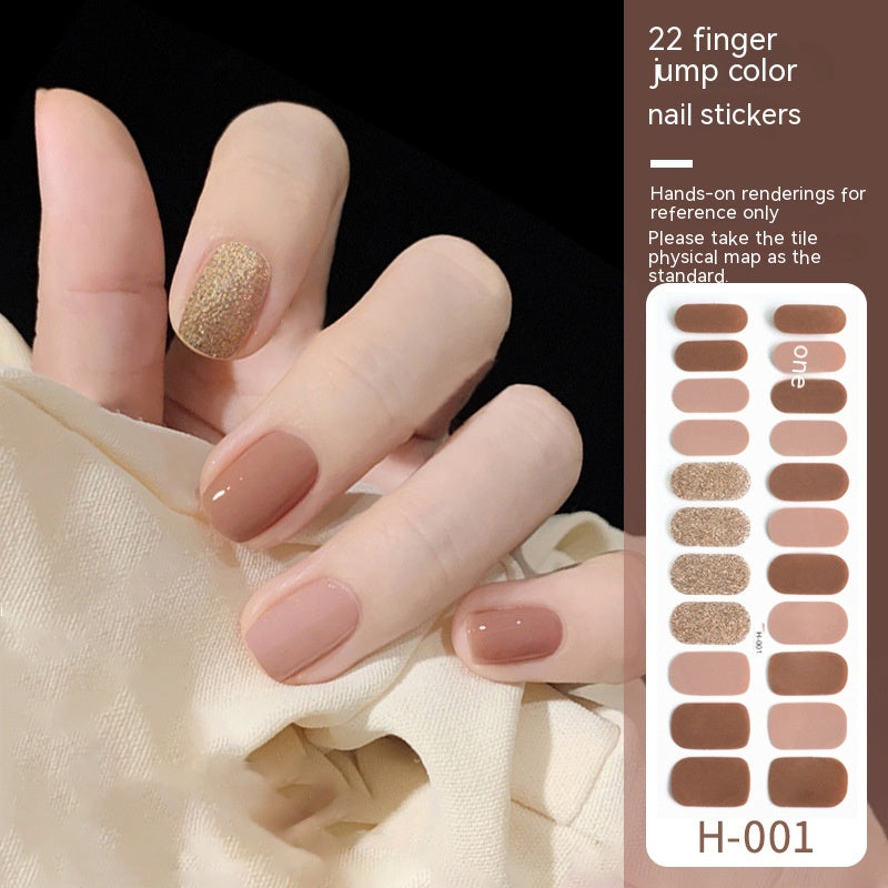 Simple Ins Style Pure Color Nail Sticker