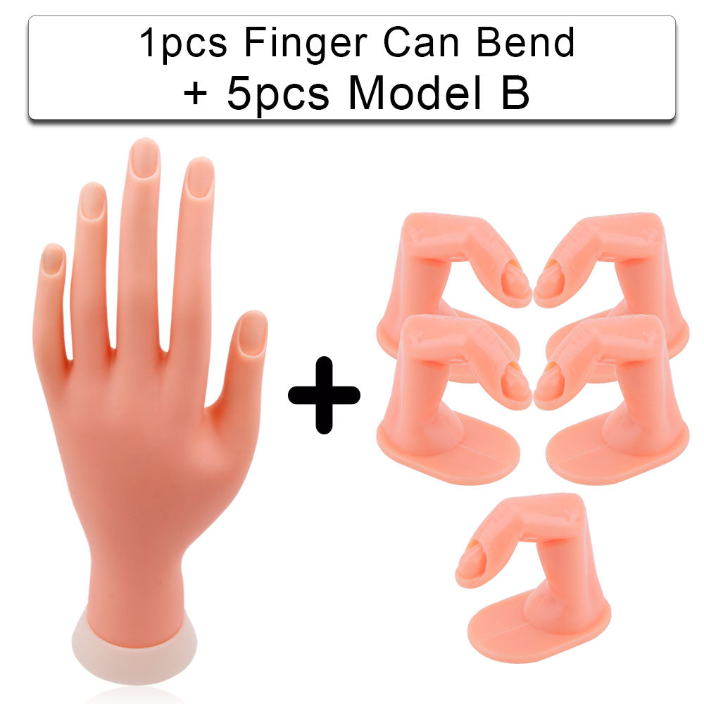 Simulation Of Finger Bending Of Model Inserting Nail Display Stand