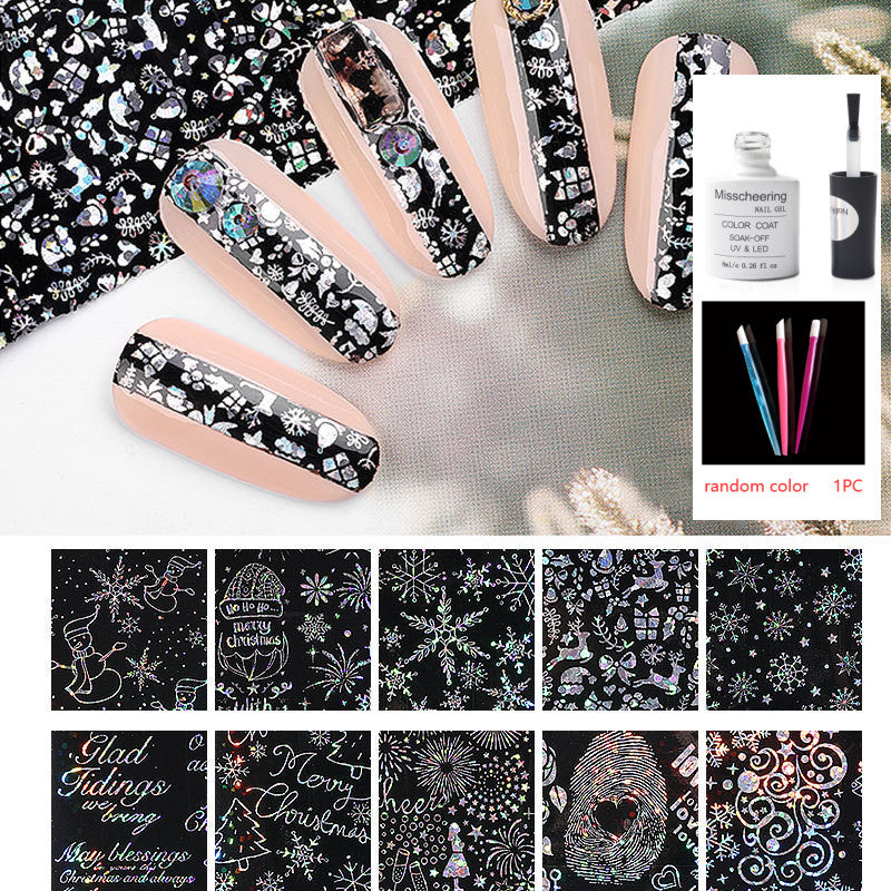 Nail Art Transfer Foils Set Of 12