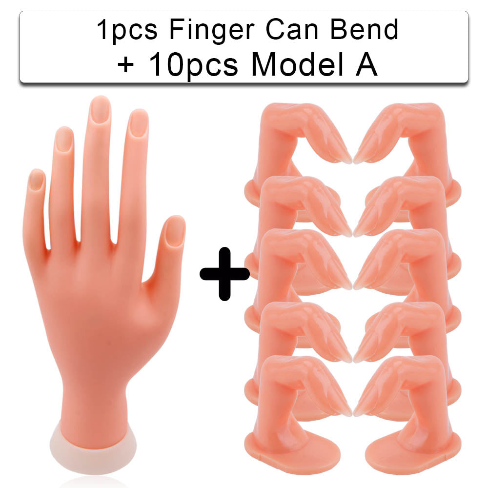 Simulation Of Finger Bending Of Model Inserting Nail Display Stand