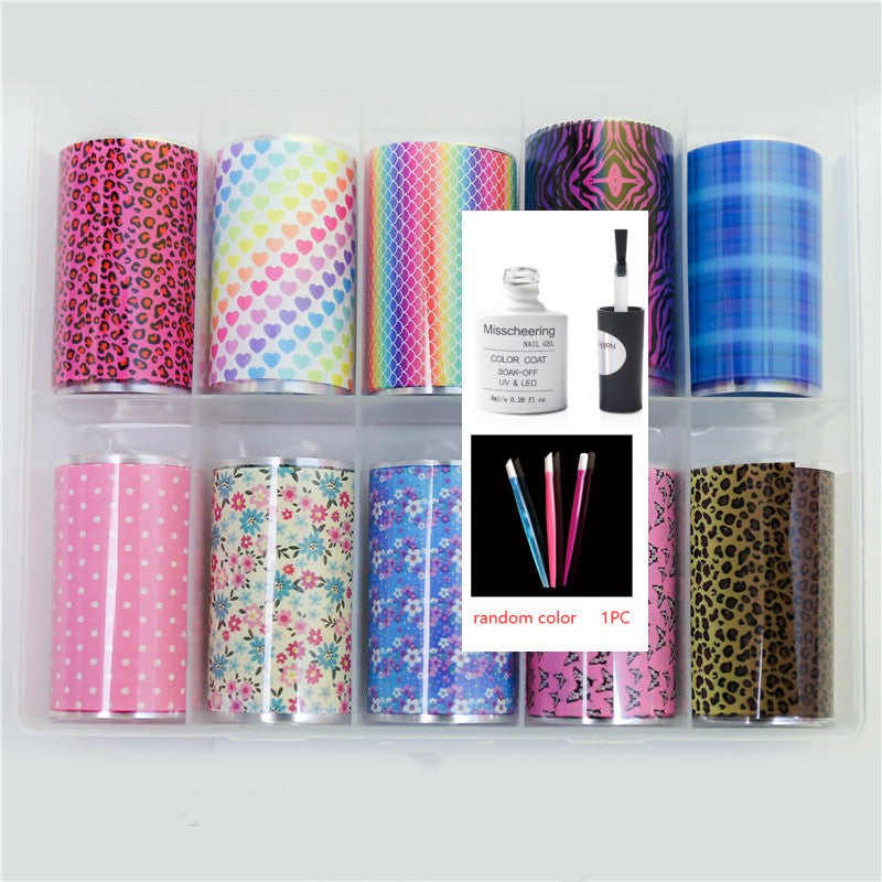 Nail Art Transfer Foils Set Of 12