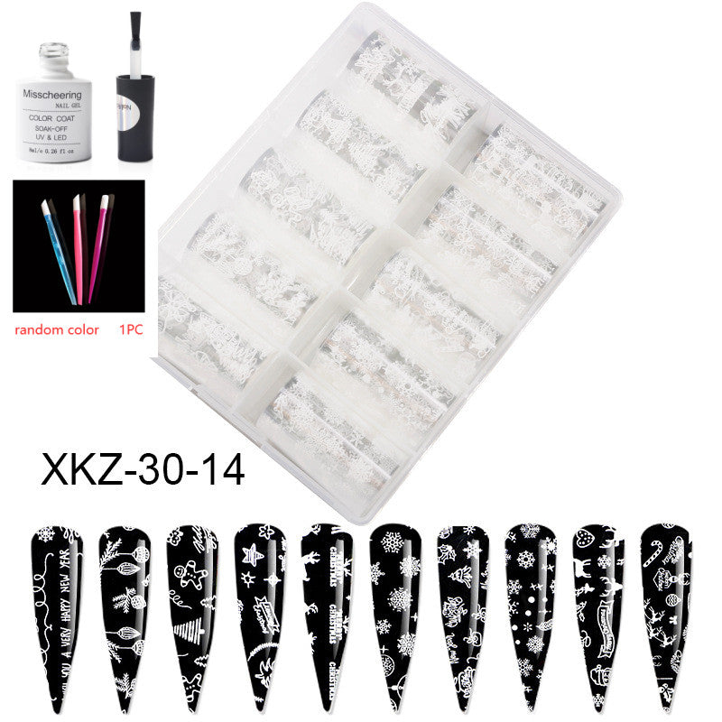 Nail Art Transfer Foils Set Of 12