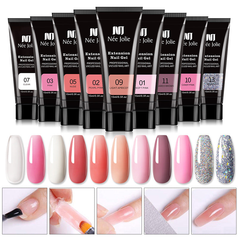 Nail Extension Glue 15ml Paperless Crystal Gel UV