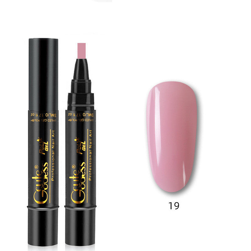 3-in-1 Nail Glue Pen Flash One-step Glue Phototherapy Plastic