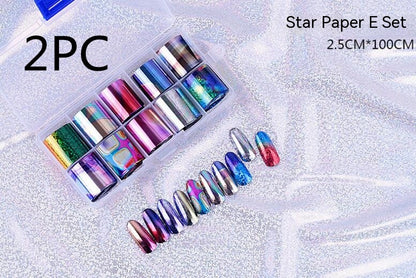 Nail Art Transfer Foils Set Of 12