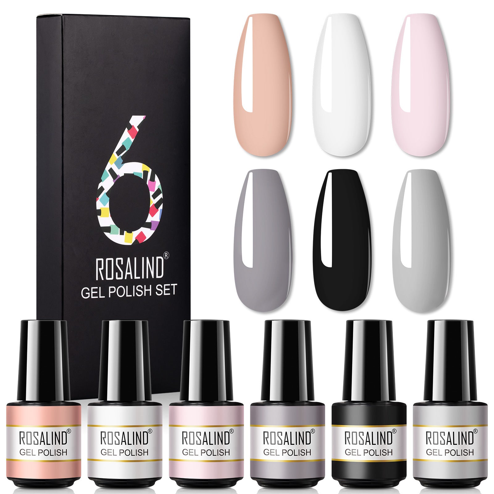 A Bottle Of One-color Fine Glitter Nail Polish Set Box Korean Nail Color Glue