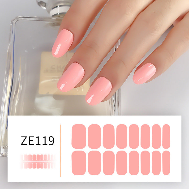 Solid Color Nail Stickers Adhesive For Pregnant Women