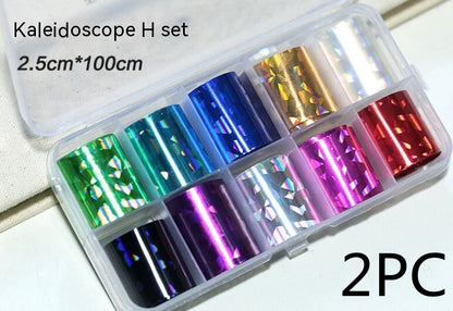 Nail Art Transfer Foils Set Of 12