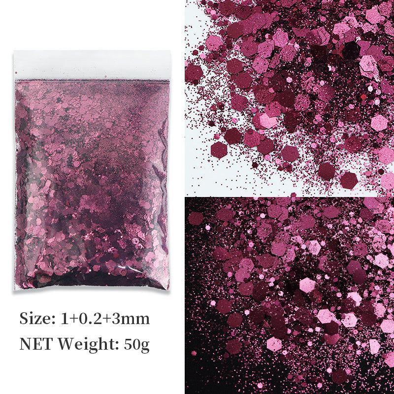 Korean Big Sequins Nail Shimmering Powder