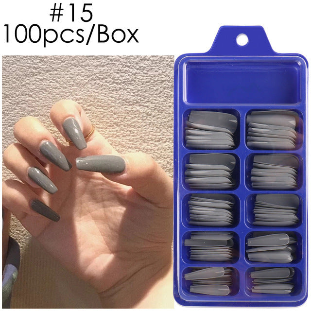 Blue Box Full Paste Wear Long Ballet Nail Plate