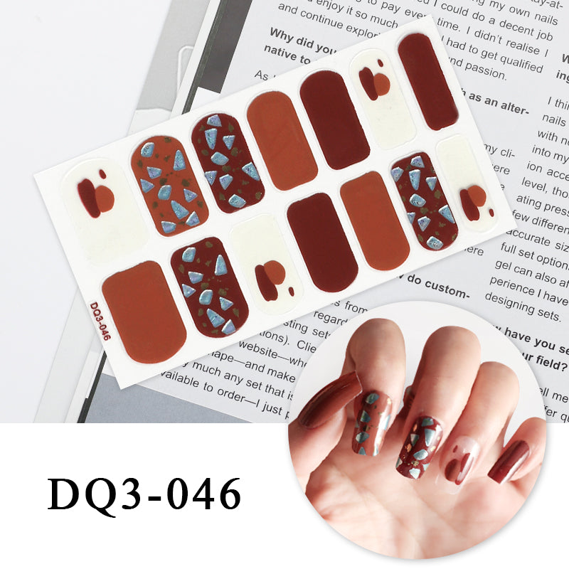 Nail Art Color Nail Stickers Simple Fashion