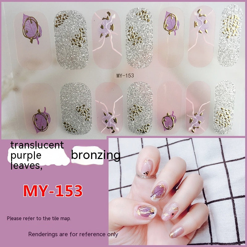 Baking-free Gel Three-dimensional Nail Stickers Full Paste Waterproof And Durable