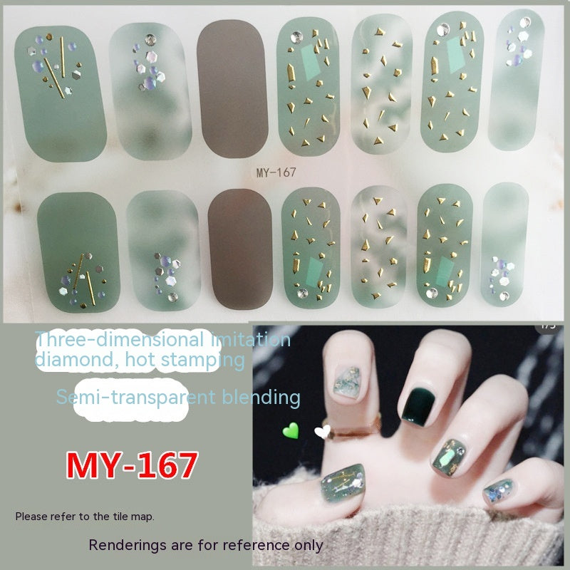 Baking-free Gel Three-dimensional Nail Stickers Full Paste Waterproof And Durable