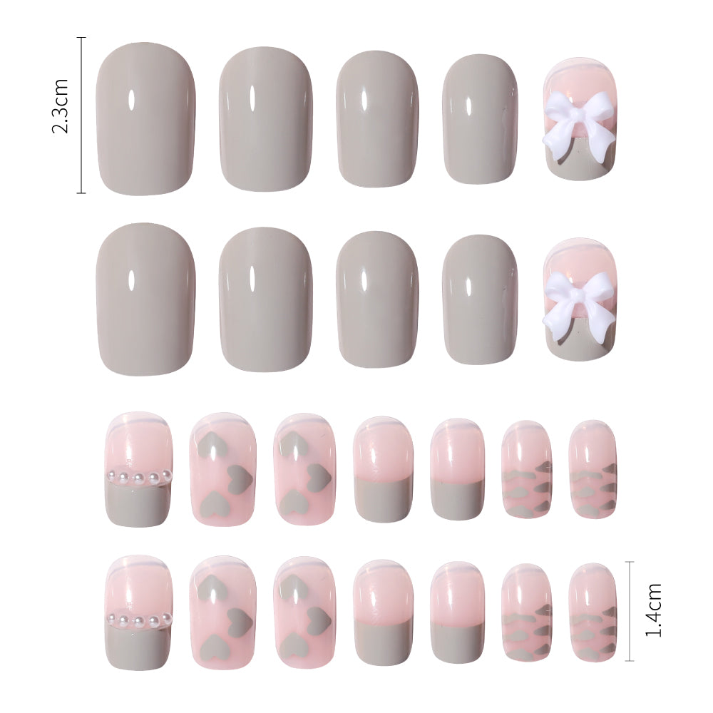 Fake Nail Patches Hand Wearing Art