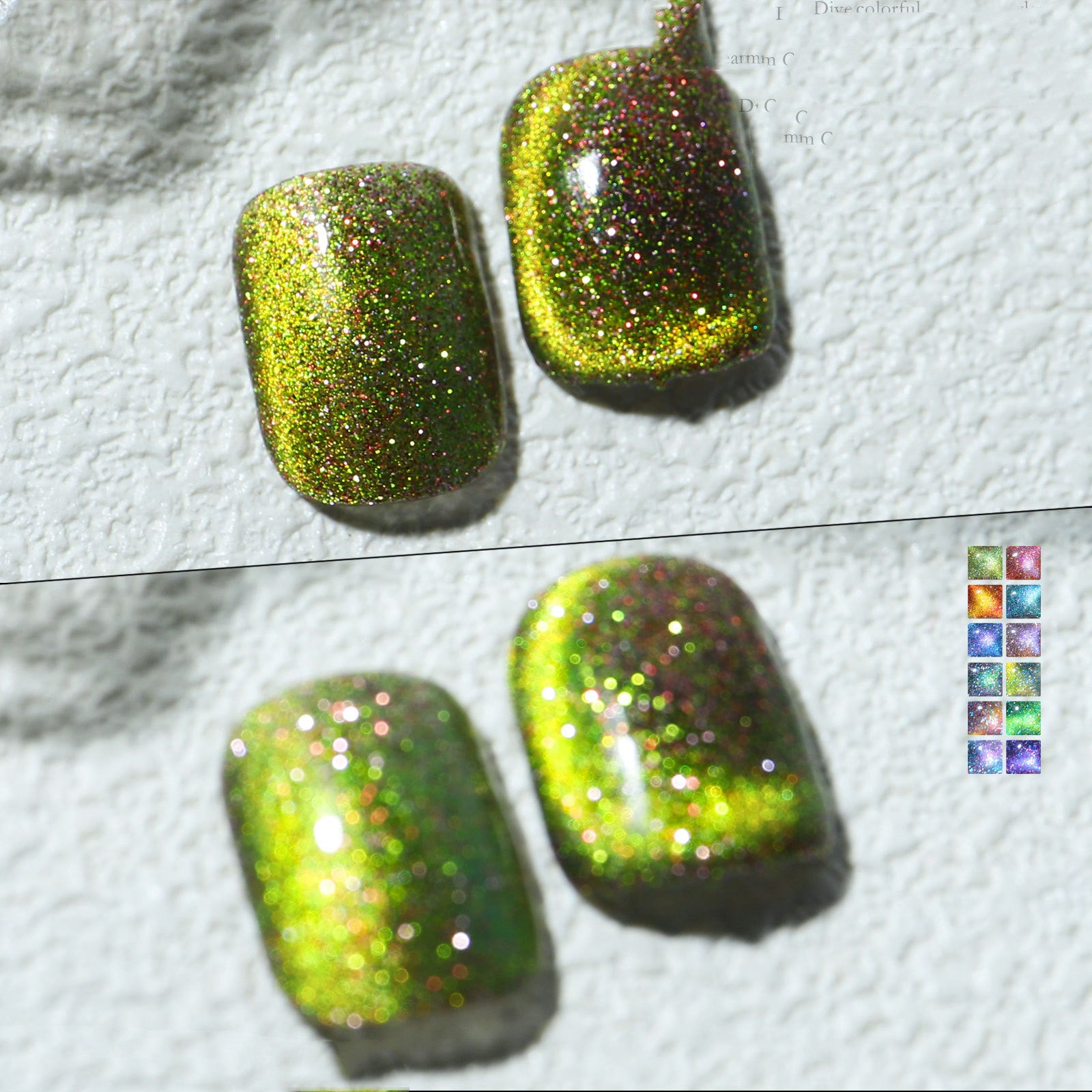 Aurora Mystical Galaxy Cat-Eye Shiny Nail Gel Polish