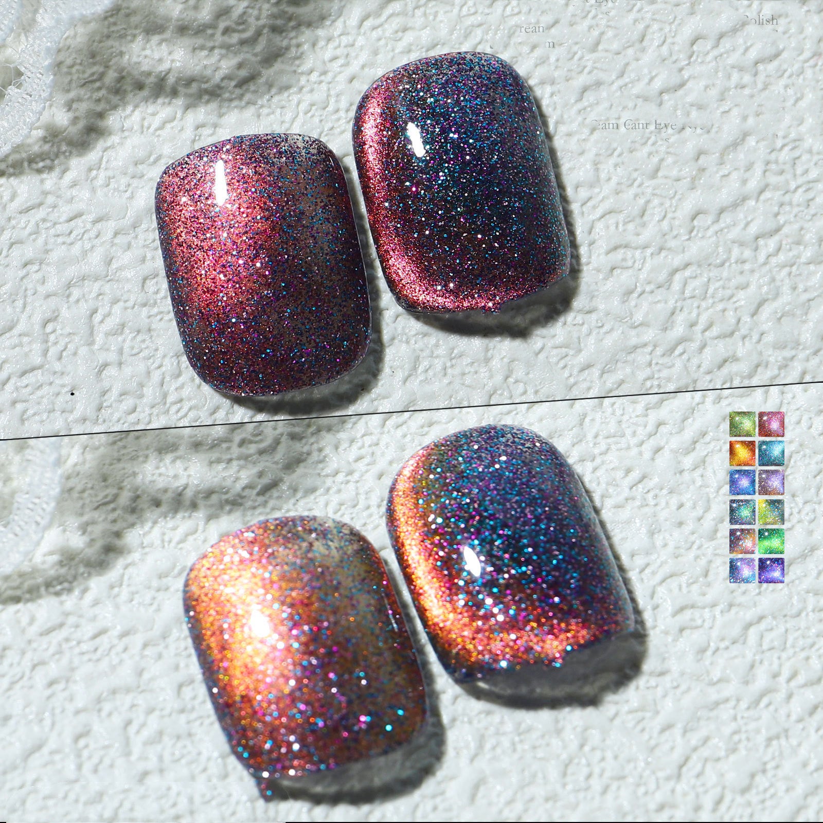 Aurora Mystical Galaxy Cat-Eye Shiny Nail Gel Polish