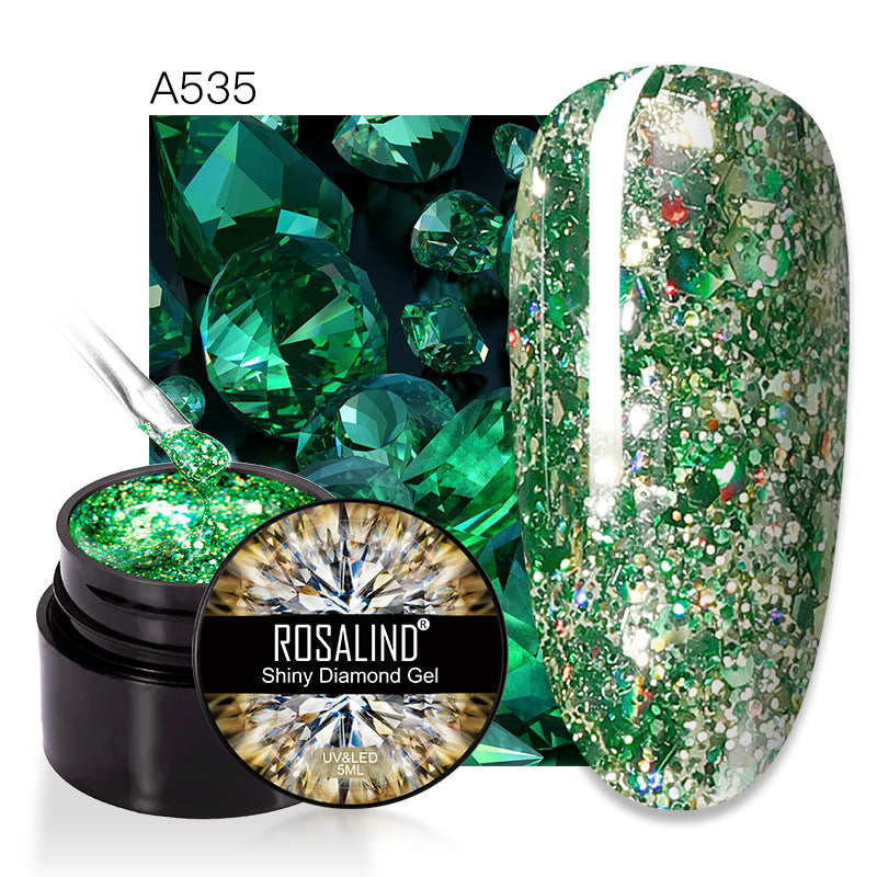 New Flashing Diamond UV Nail Polish Sequins