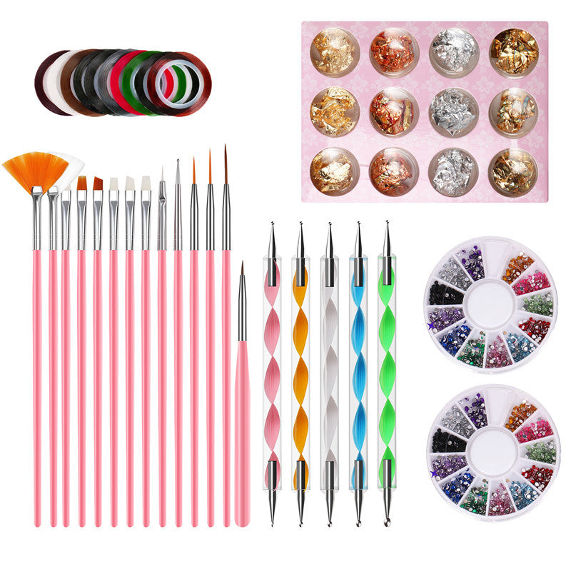 Nail Tool Set 15 Colored Pencil Point Drills