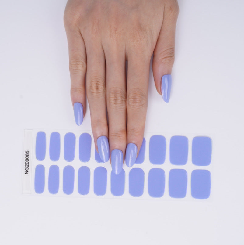 Gel 20 Finger Phototherapy Light UV Polish Half Baked Nail Stickers