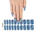 Gel Nail Stickers 20 Finger Phototherapy Light UV Polish Nail Sticker Half Baked Nail Stickers