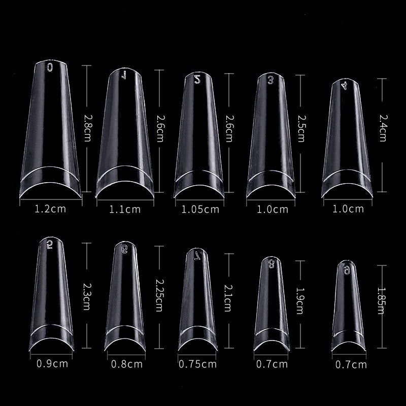 Flat-head French Nail Nail Strips 504 Piecesre