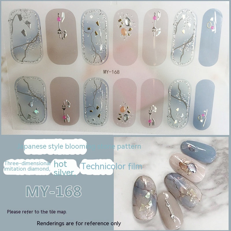 Baking-free Gel Three-dimensional Nail Stickers Full Paste Waterproof And Durable