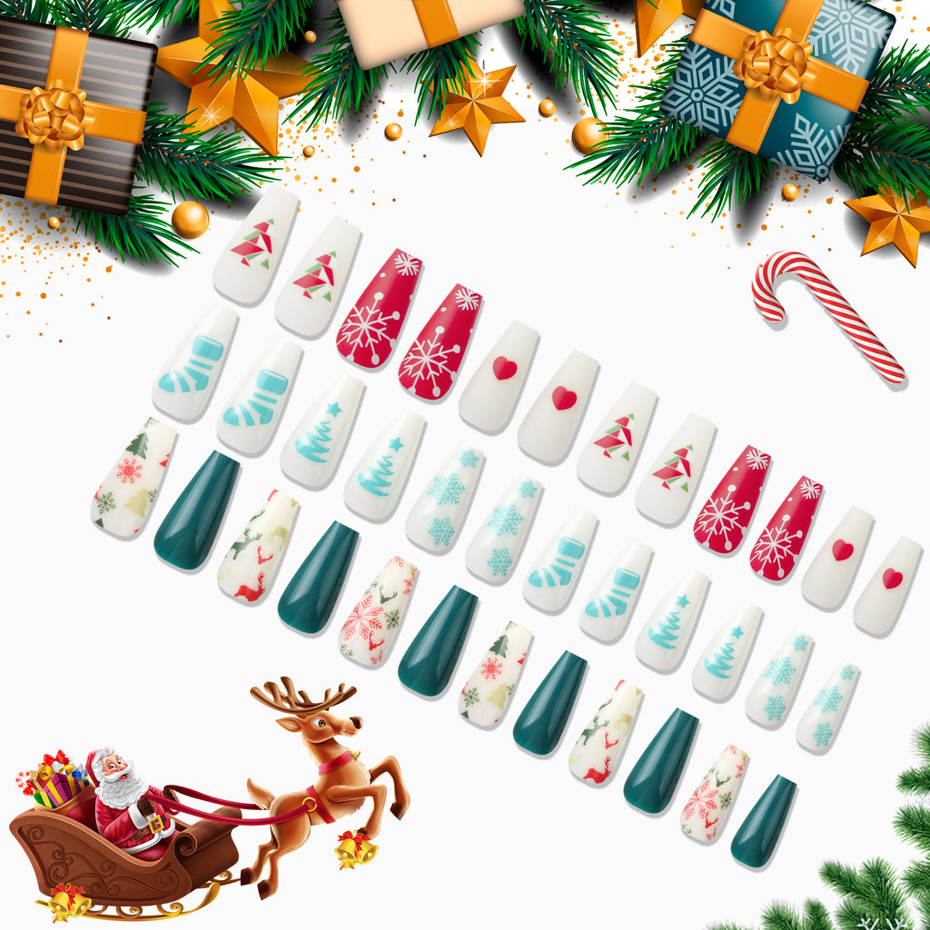 Women's Christmas Manicure Set Patch