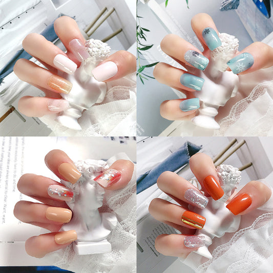 Gel Nail Stickers European And American Semi-curing