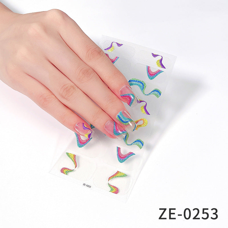 Fashion Christmas Waterproof Manicure Stickers