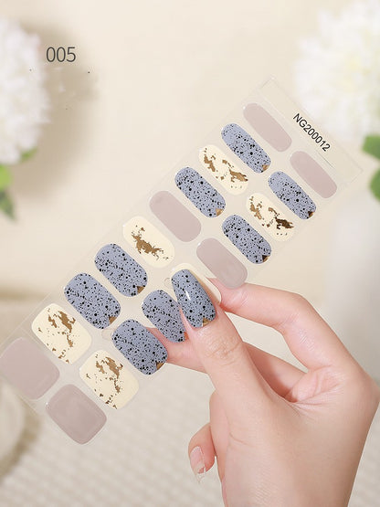 Nail Stickers Gel UV Polish Finished Wearable Phototherapy 3d Nail Patch Detachable