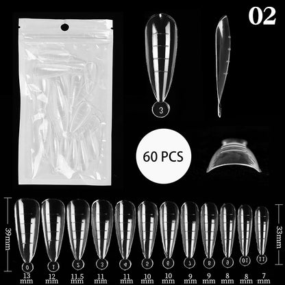 Nail Art Seamless Ultra-thin Transparent Full Sticker Extension Bag