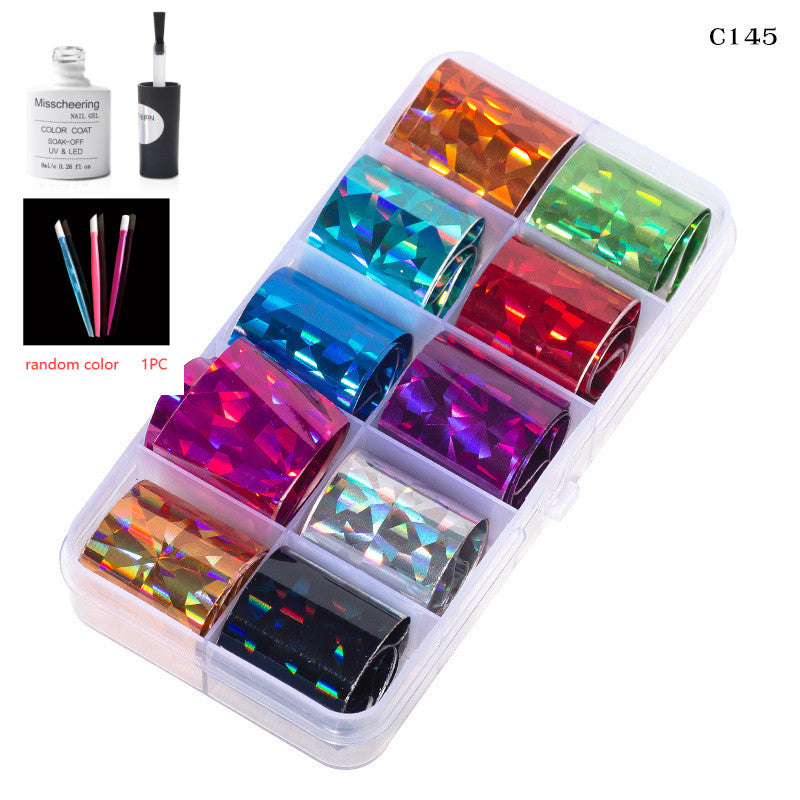 Nail Art Transfer Foils Set Of 12