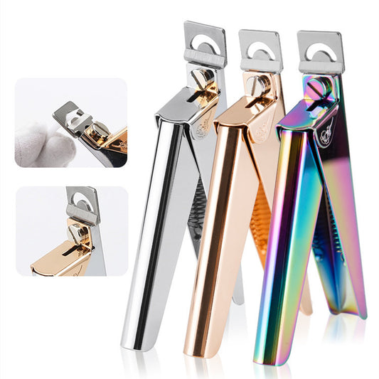 Stainless Steel Finger French U-Shaped Nail Scissors