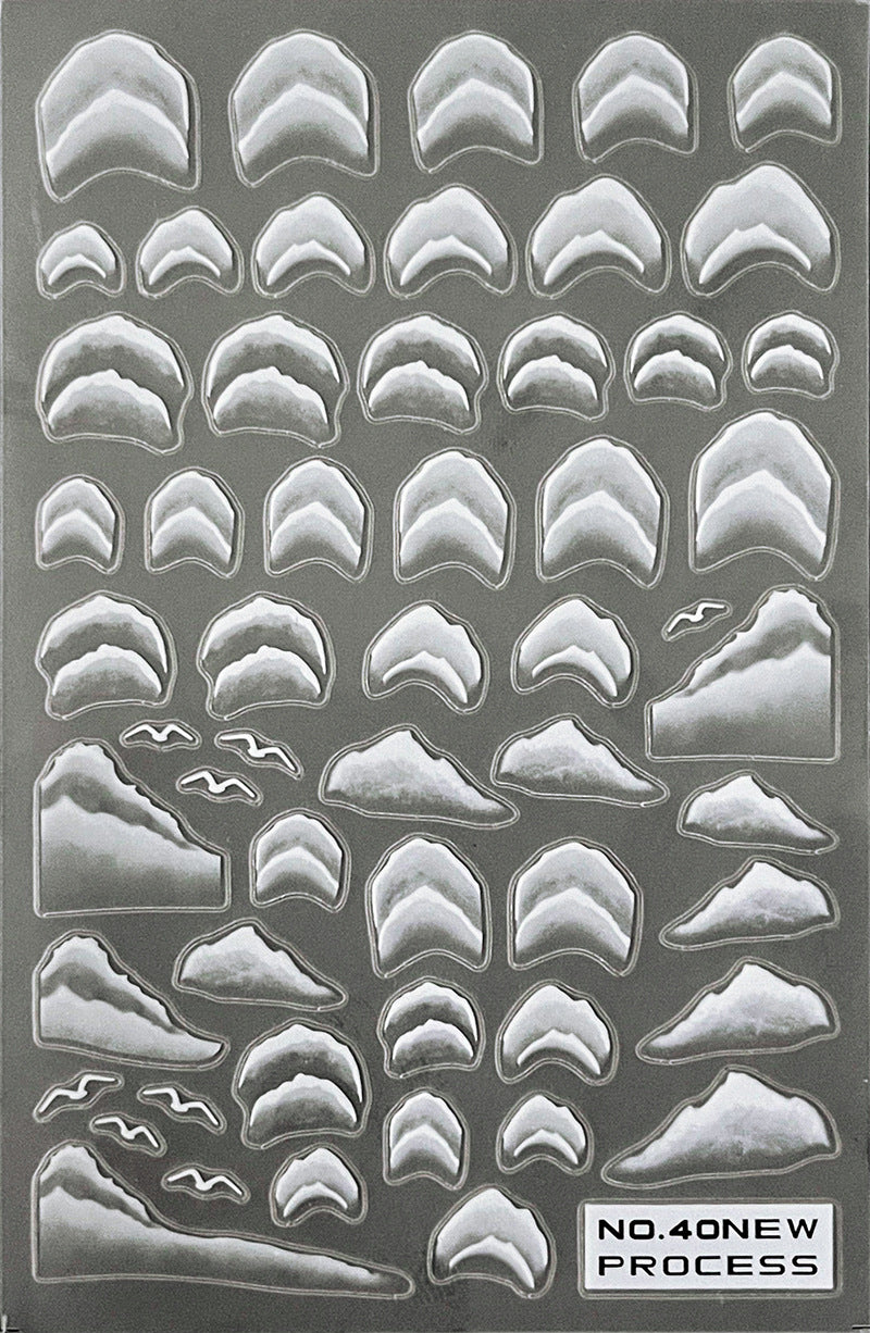 New Craft Thin Tough Frosted Nail Sticker