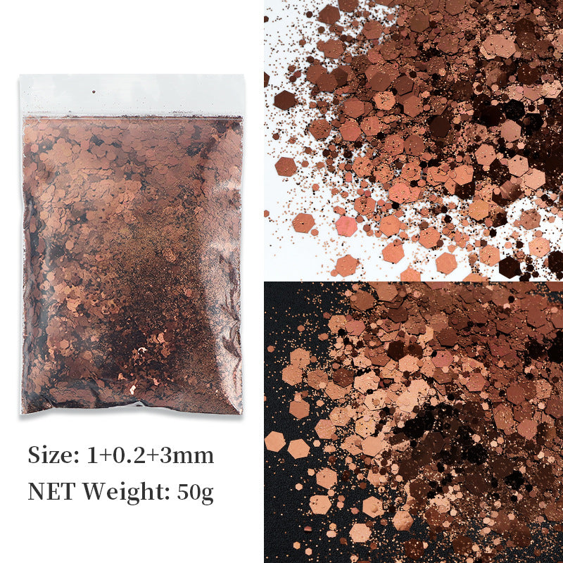 Korean Big Sequins Nail Shimmering Powder