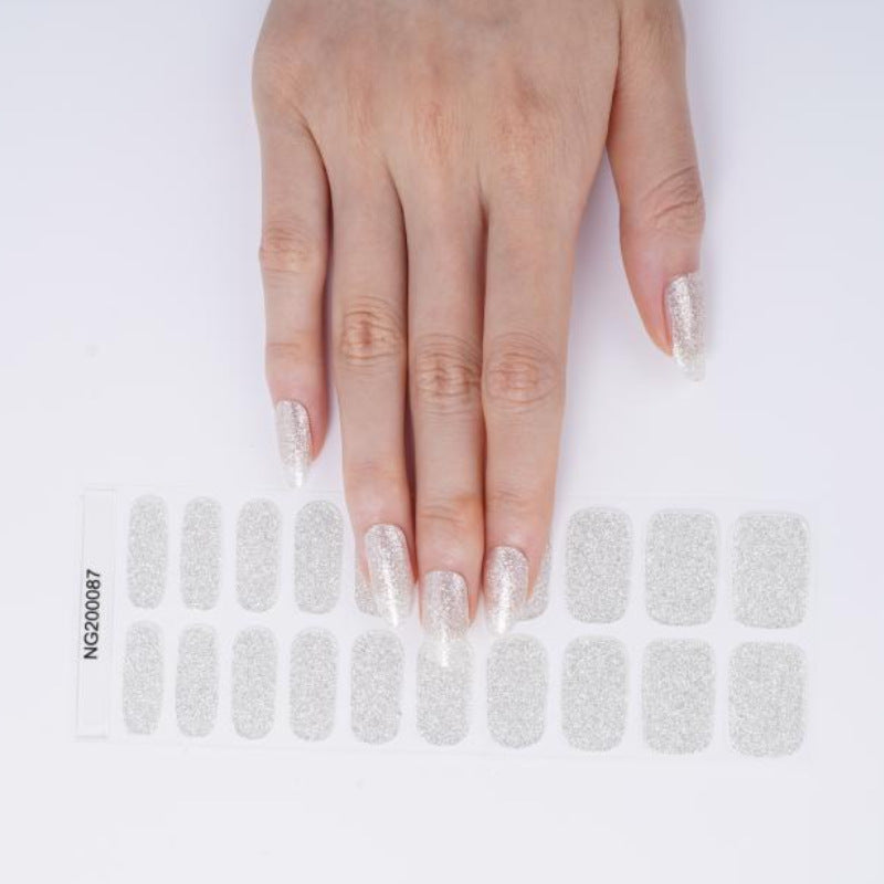 Gel 20 Finger Phototherapy Light UV Polish Half Baked Nail Stickers